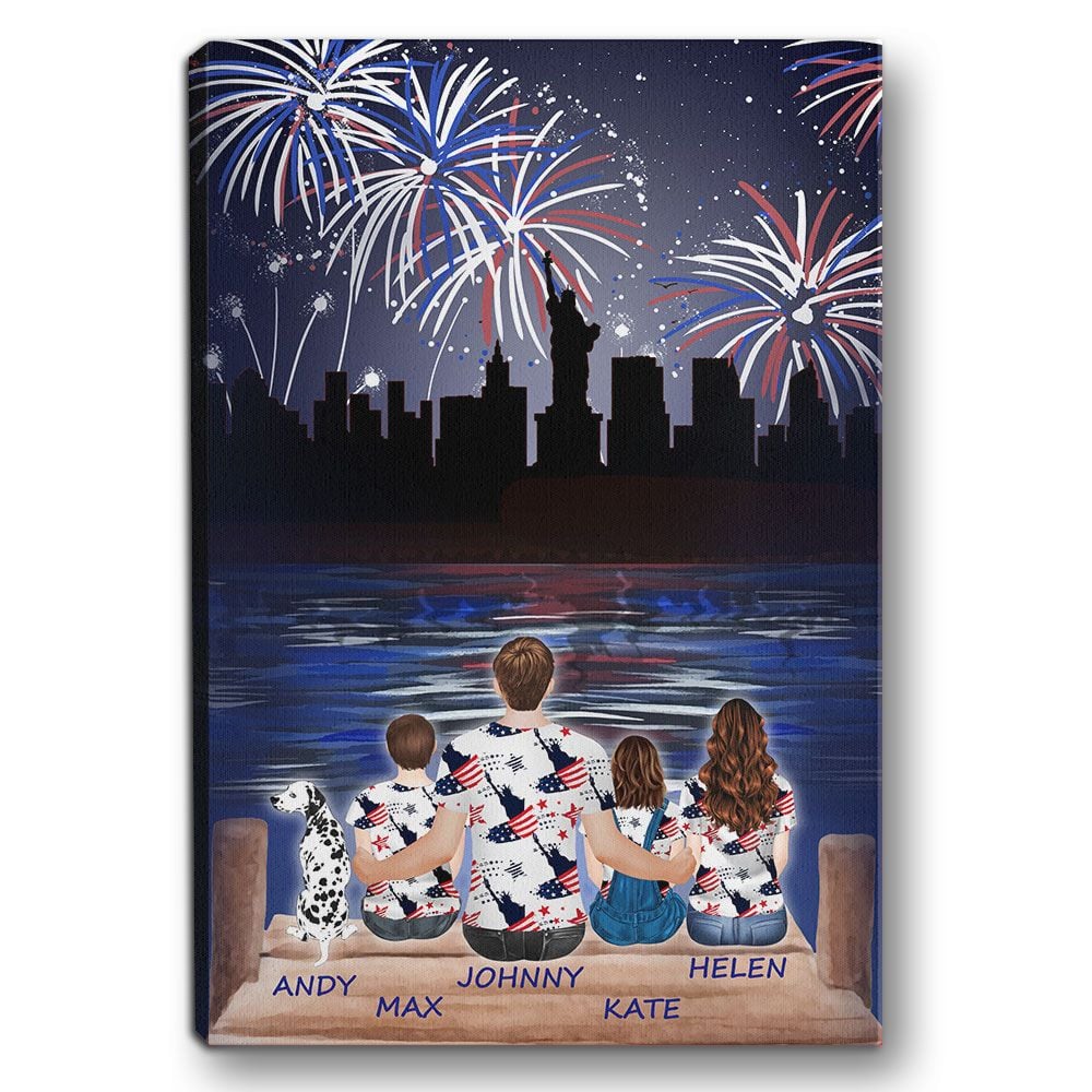 Personalized 4th of July Gifts Fireworks Family American Patriotic For Independence Day
