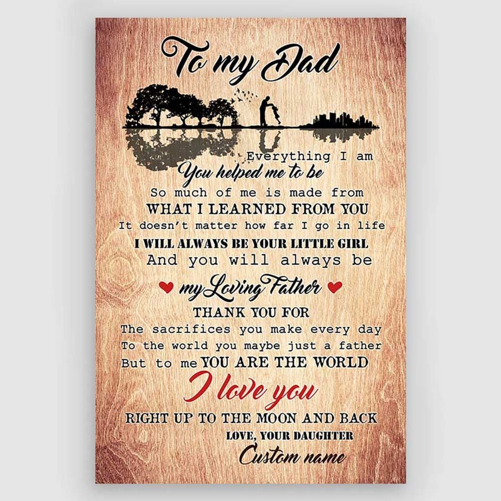 Gifts For Dad From Daughter To My Dad Meaningful Quotes Gifts