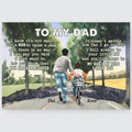 Gifts for Dad from Son I Know It's Not Easy For A Man Custom Wall Art