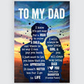 Gifts For Dad From Daughter Meaningful Quotes Wall Art