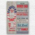 Bonus Dad Gifts Canvas Poster Meaningful Quotes