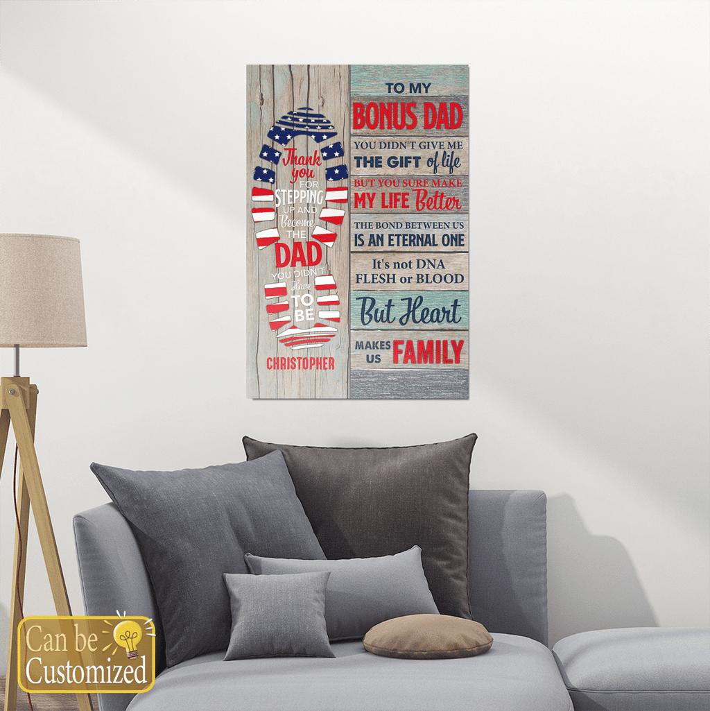 Bonus Dad Gifts Canvas Poster Meaningful Quotes