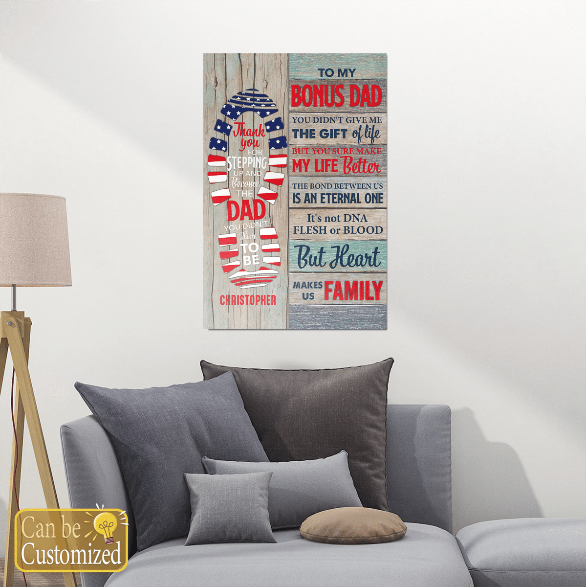 Bonus Dad Gifts Canvas Poster Meaningful Quotes