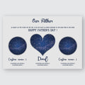 Gift For Dad Constellation Maps Personalized Wall Art