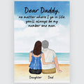 Gifts for Dad from Daughter Dear Daddy Personalized Wall Art