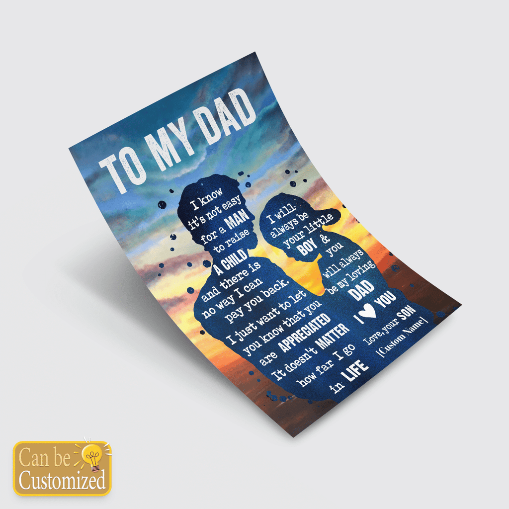 Gifts For Dad From Son Meaningful Quotes Wall Art