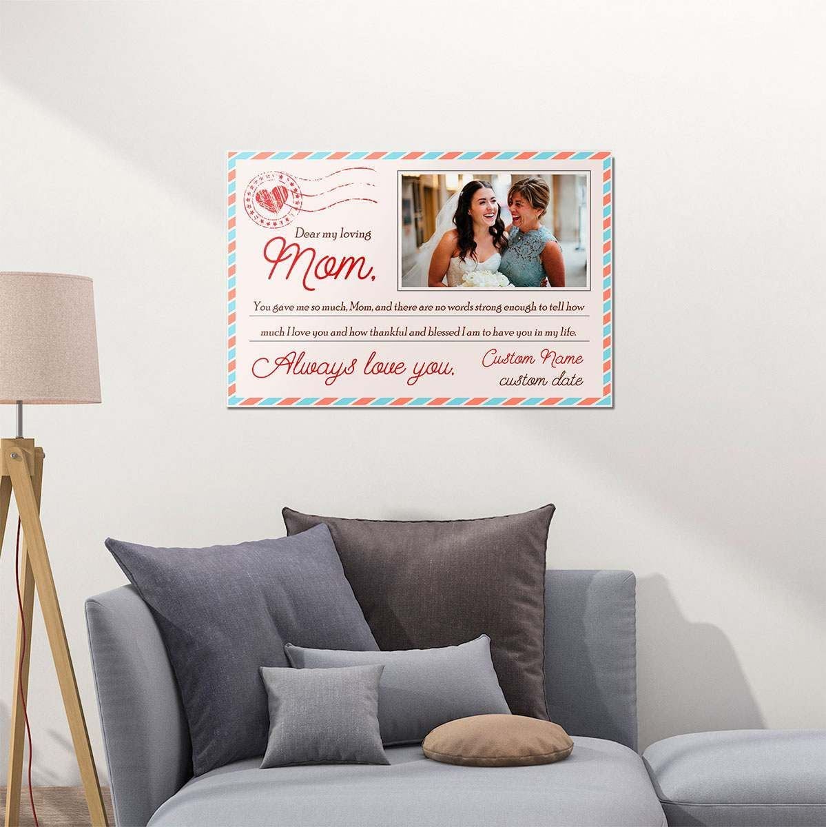 Personalized Gift For Mom Wall Art You Gave Me So Much Letter Style