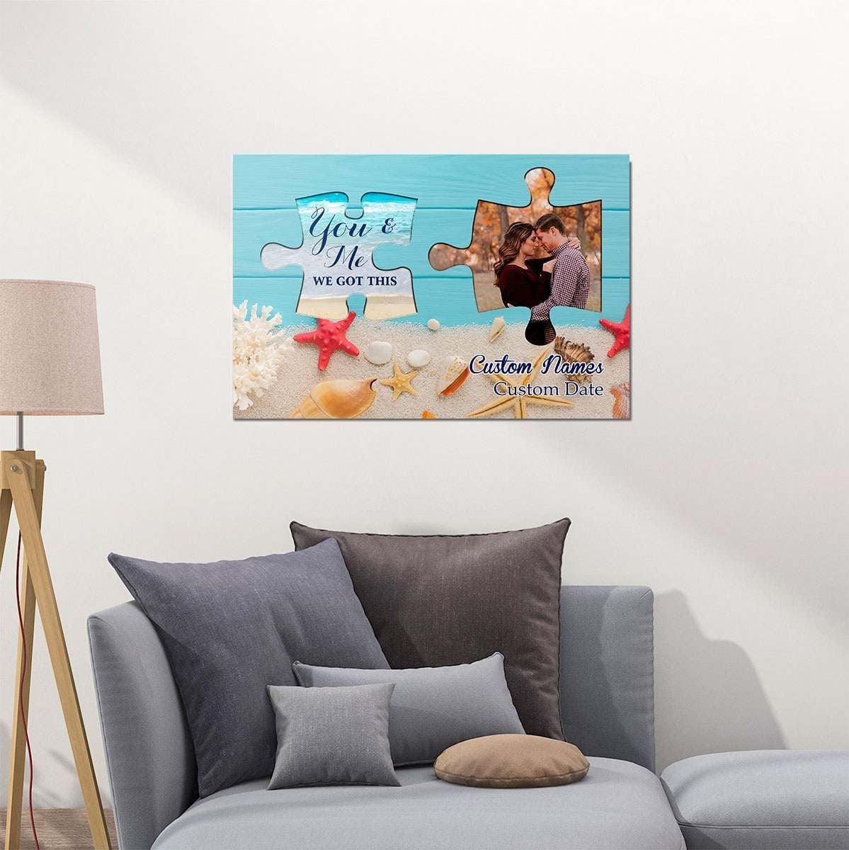 Personalized Gift For Couple Wall Art You And Me We Got This