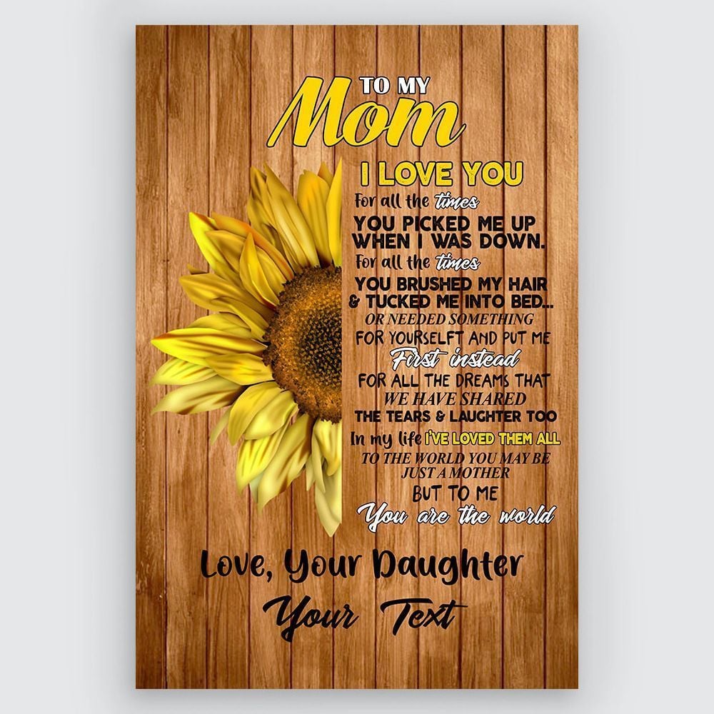 Gifts To My Mom Custom Name From Daughter Meaningful Quotes