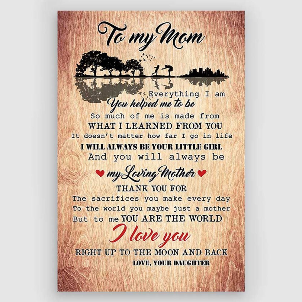 Personalized Gifts For Mom From Daughter To My Mom Meaningful Quotes Gifts Idea