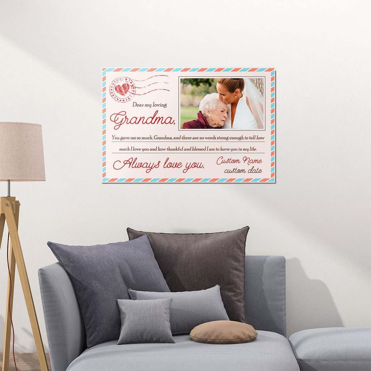 Personalized Gift For Grandma Wall Art You Gave Me So Much Letter Style