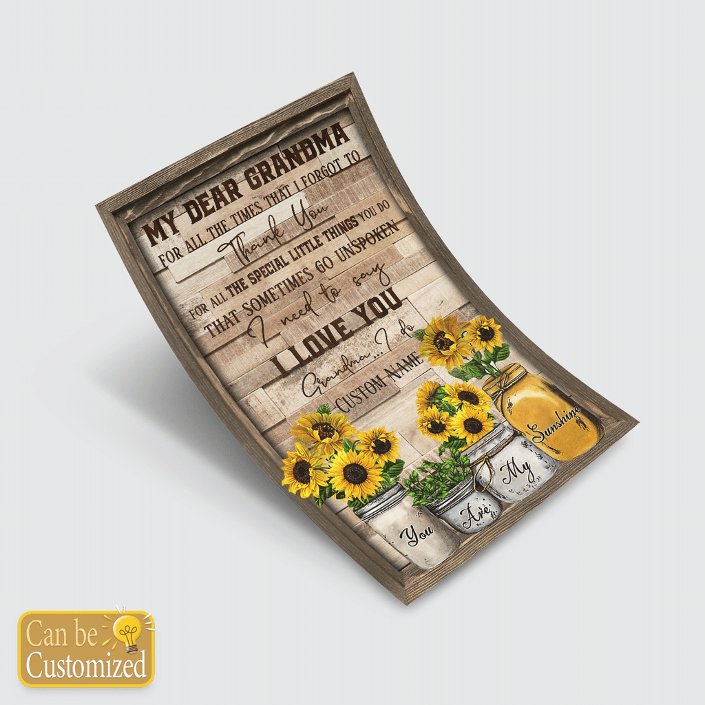 Gift For Grandma From Grandchild My Dear Grandma You Are my Sunshine