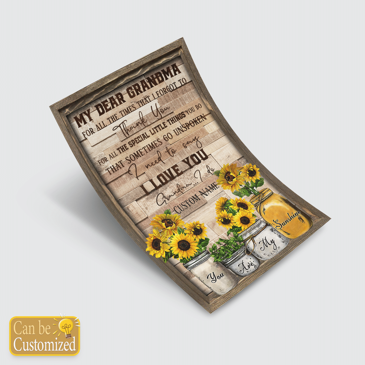 Gift For Grandma From Grandchild My Dear Grandma You Are my Sunshine