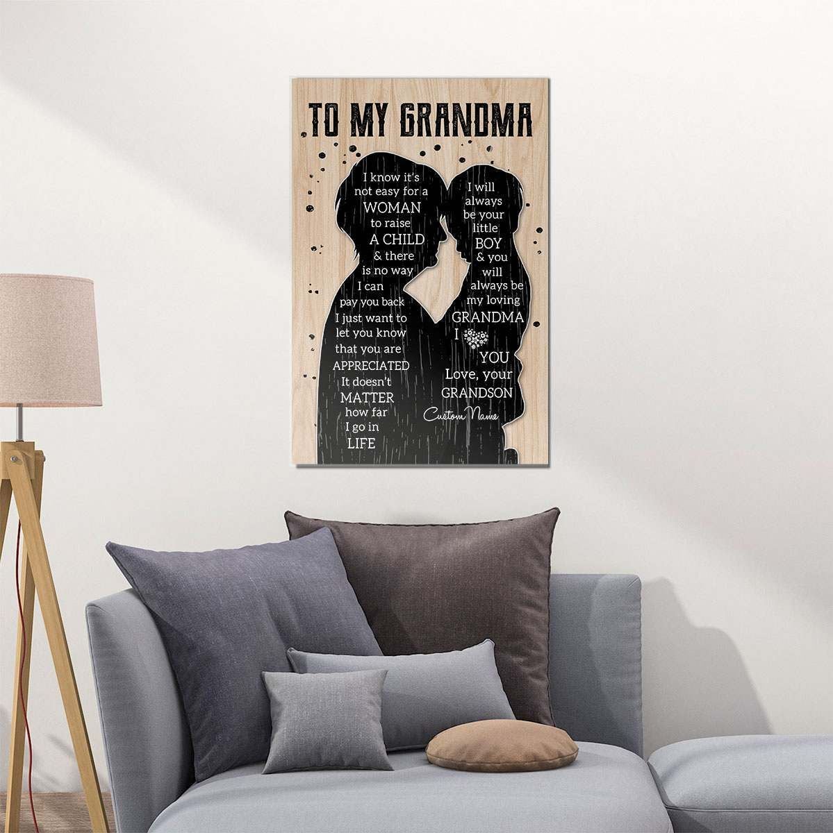 Gifts For Grandma From Grandson To My Grandma Custom Name Meaningful Quotes