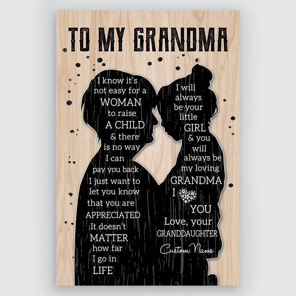 Gifts To My Grandma From Granddaughter Custom Name Meaningful Gifts Quotes