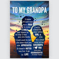 Gifts For Grandpa From Granddaughter Meaningful Quotes Wall Art