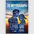 Gifts For Grandpa From Grandson Meaningful Quotes Wall Art