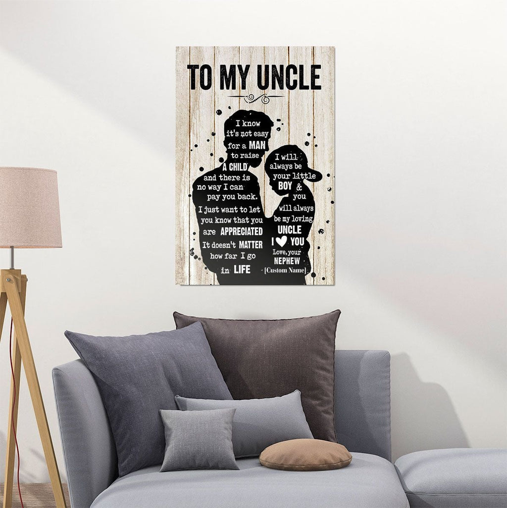 Gifts For Uncle From Nephew Meaningful Quotes Wall Art