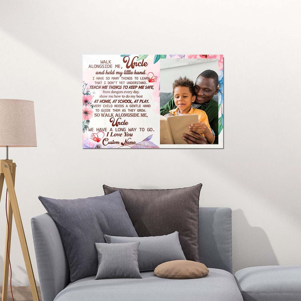 Personalized Gift For Uncle Walk Alongside Me Custom Name & Photo