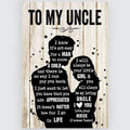 Gifts For Uncle From Niece Meaningful Quotes Wall Art