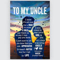 Gifts For Uncle From Niece Meaningful Quotes Wall Art