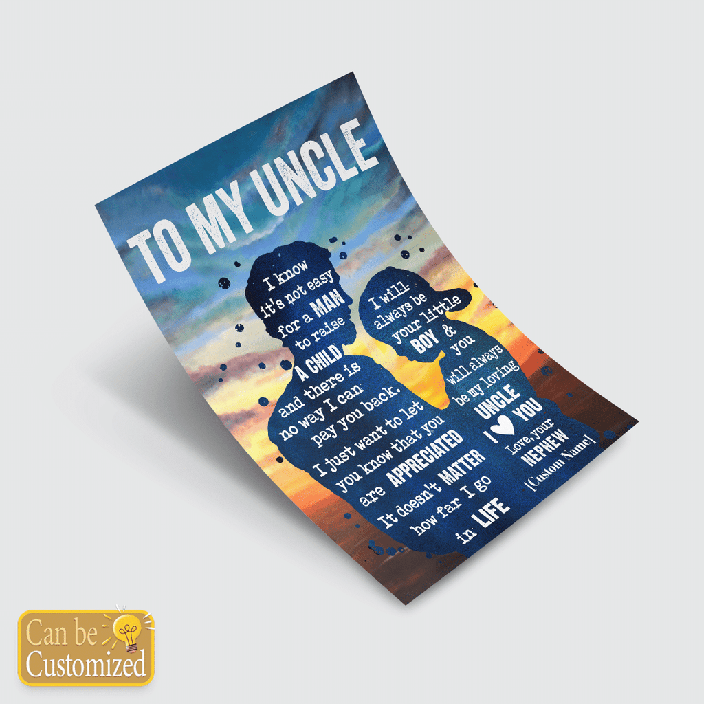 Gifts For Uncle From Nephew Meaningful Quotes Wall Art