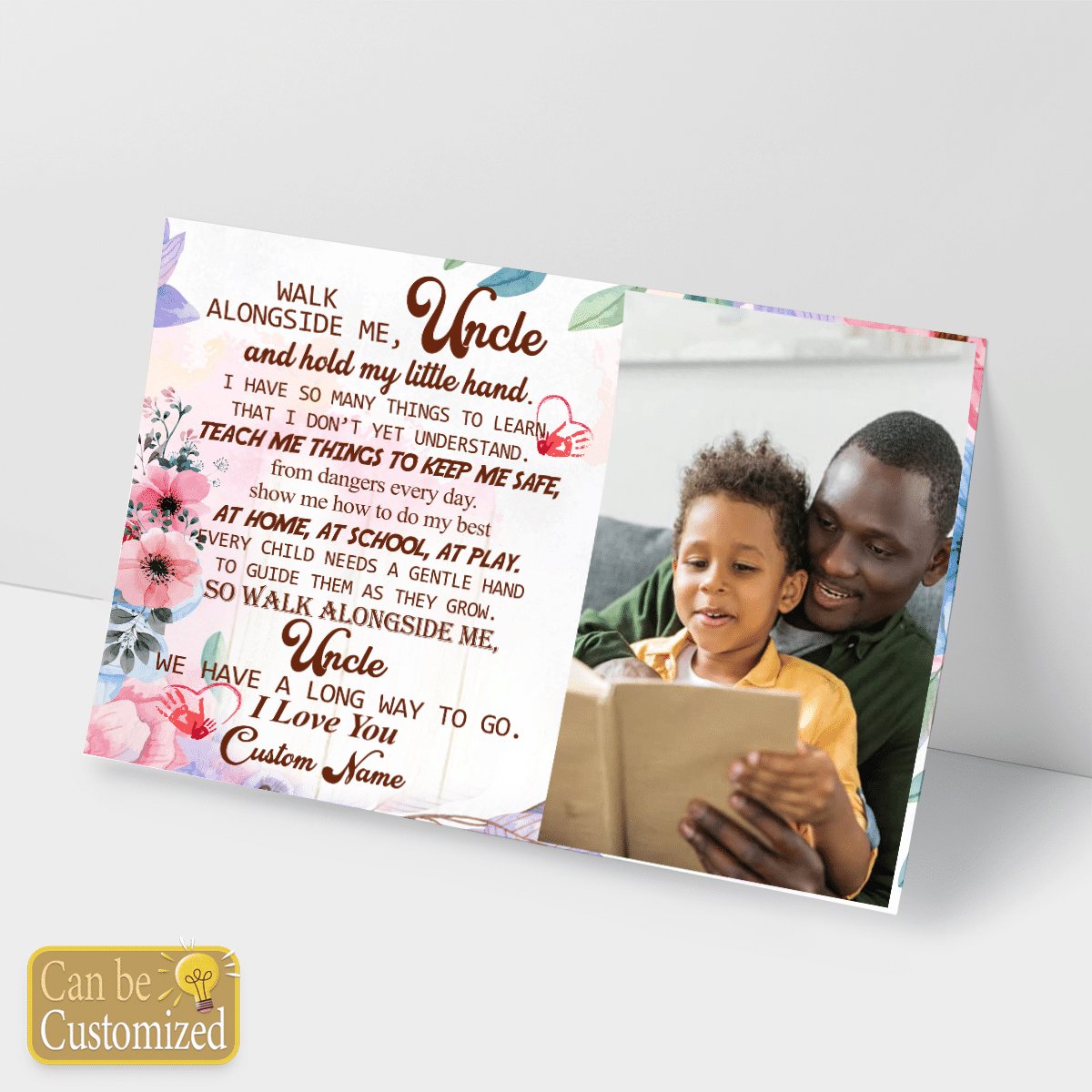 Personalized Gift For Uncle Walk Alongside Me Custom Name & Photo