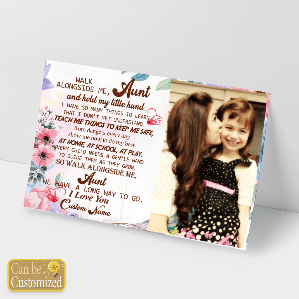 Gifts For Aunt From A Niece Walk Alongside Me Aunt Meaningful Quotes Personalized Gifts