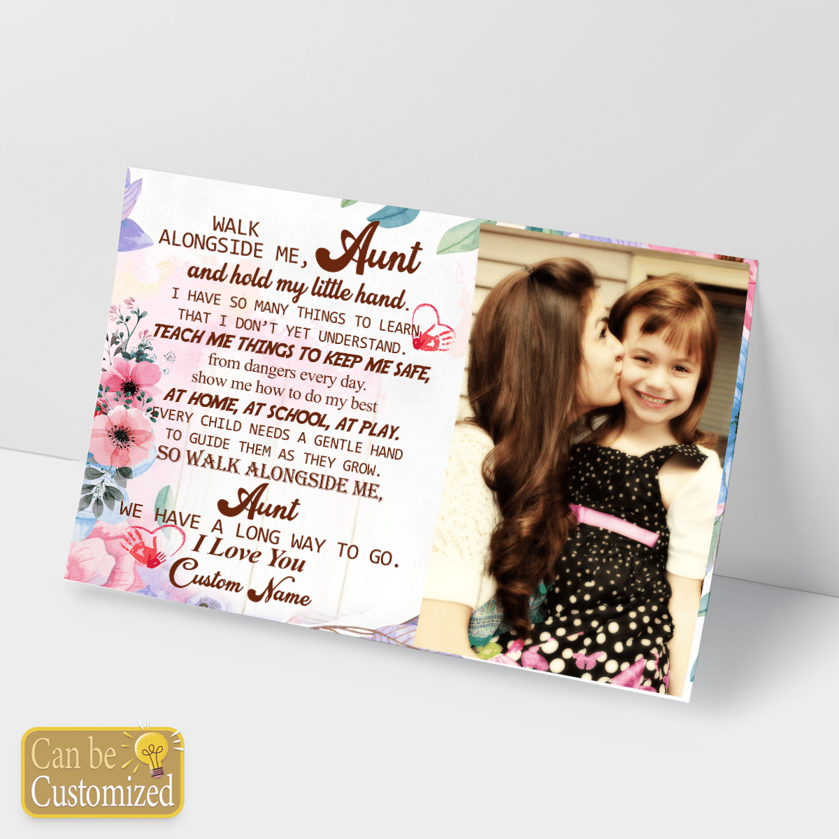 Gifts For Aunt From A Niece Walk Alongside Me Aunt Meaningful Quotes Personalized Gifts