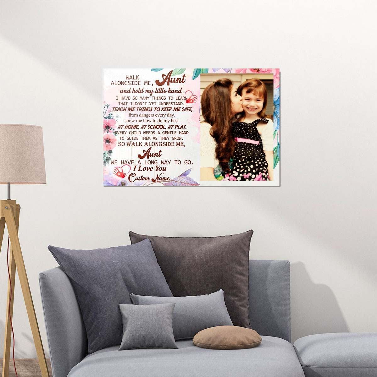 Gifts For Aunt From A Niece Walk Alongside Me Aunt Meaningful Quotes Personalized Gifts
