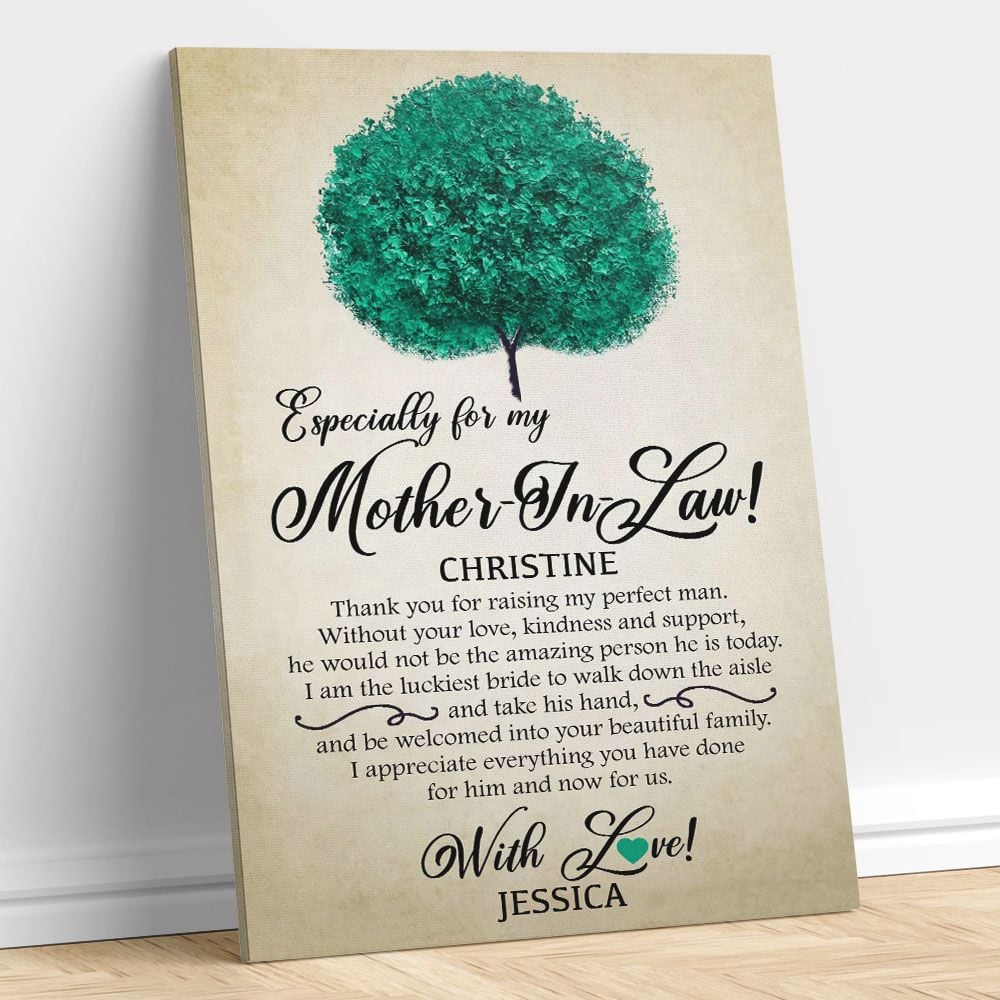 Especially Gifts for Mother In Law Meaningful Personalized Wall Art