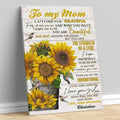 Personalized Sunflower Wall Art Gifts For Mom From Daughter