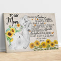 Personalized Elephant Mom Wall Art Sunflower Gifts From Daughter You Are My Sunshine
