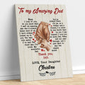 Personalized Wall Art Gifts For Dad Little Hand From Daughter