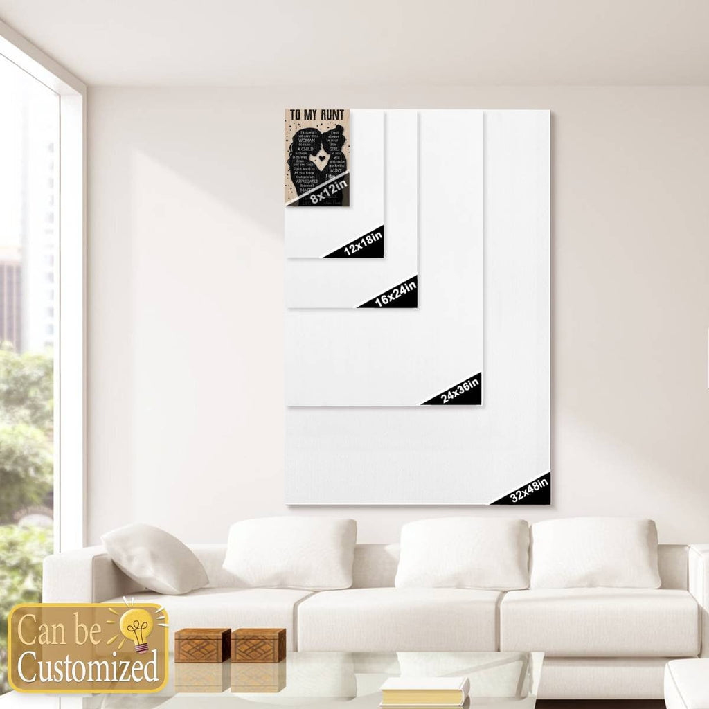 Gifts For Aunties Poster To My Aunt From A Niece Silhouette Meaningful Quotes